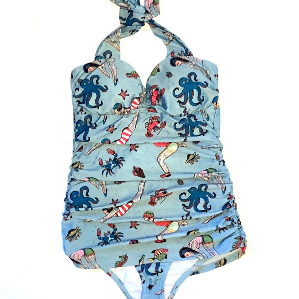 Sourpuss Clothing Tattooed Diver Swimsuit